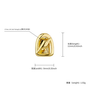 Nouveau Design <span class=keywords><strong>Or</strong></span> Bouche Foudre Bretelles Creux Personnalisé Dentiers Halloween Unique <span class=keywords><strong>Dent</strong></span> En <span class=keywords><strong>Or</strong></span> Hommes Hip-Hop <span class=keywords><strong>Dent</strong></span> Corps Bijoux - Product Image 6