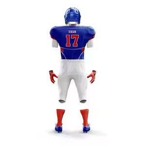 Uniforme de football américain de haute qualité, personnalisé pour hommes, manches courtes, respirant, vente en gros, dernier design - Product Image 6