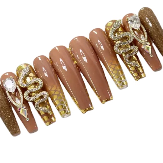 2023 инструменты для ногтей, Индивидуальная коробка, гроб балерины, сияющие звезды, бриллиант, косметика, портьер, пресс на ногти