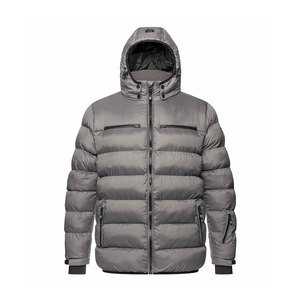 Custom Men's Winter Jacket with Breathable <b>Bubble</b> <b>Coats</b> Hooded Puffer Design for Outdoor Streetwear Front Logo Position - Product Image 1