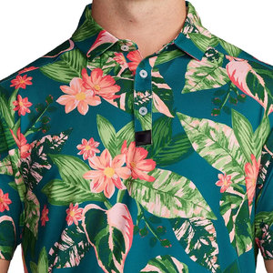 Venta de equipo de calidad de moda con estampado tropical elegante personalizado, camisas transpirables, Polo de golf de calidad - Product Image 6