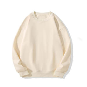 Pulls surdimensionnés unisexe pour hommes 430 Gsm Cotton Blank Crewneck Custom Logo Front Anti-Shrink Drop Shoulder Style - Product Image 5