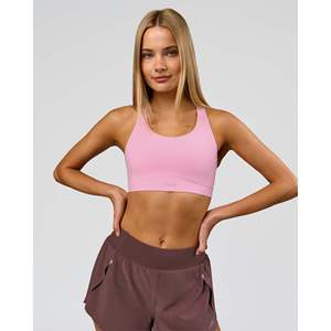 Fusion Sports Bra 2.0-<b>Pink</b> Rose Adjustable Yoga Training <b>Top</b> - Product Image 3