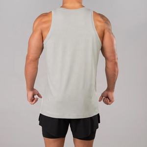 86% polyester 14% élasthanne, sport, sans couture, séchage rapide, débardeur de course à pied pour homme, impression personnalisée, respirant, débardeur de course à pied pour la salle de sport - Product Image 3