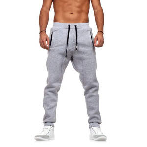 Custom Men Lightweight Breathable <b>Joggers</b> Loose Fit Embroidery Fleece Cotton for Track Mid Waist French Terry Baggy - Product Image 1