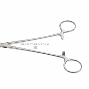 Forceps artériels droits, hémostatique chirurgical, acier inoxydable, instrument médical à verrouillage - Product Image 2