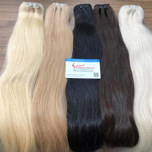 Venta al por mayor Extensiones de cabello vietnamita doble dibujado cutícula alineada todo color Extensiones de cabello de la trama de la máquina Extensiones de cabello humano - Product Image 1