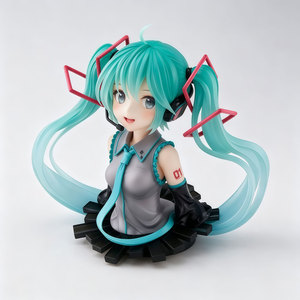Hatsune <strong>Miku</strong> Bust Anime Figure Model <strong>Statue</strong>, Trendy Scene Decor, Collectible Ornament Gift for Anime Fans - Product Image 3