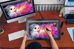 Artist 22 2nd Generation <b>Graphics</b> <b>Screen</b> <b>Tablet</b> Adjustable Stand PA6 Battery-free Stylus - Product Image 2