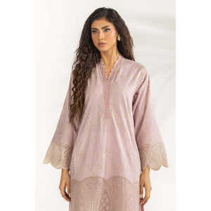 ชุดเซ็ตผ้าชีฟองปักลายแคมบริก รุ่น IPST-77138 เสื้อแขนสามส่วนและกางเกงขายาวทรงเข้ารูป ไซส์ XXL สำหรับฤดูใบไม้ผลิ/ฤดูร้อน - Product Image 2