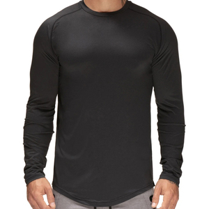 Camiseta de Lujo Personalizada para Fabricantes, Estilo Urbano, Tejido Pesado, 100% Poliéster, Manga Larga, Estampado, MOQ Bajo, Marca Privada - Product Image 4