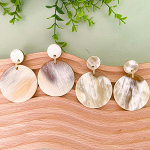 Pendientes de cuerno de búfalo de la mejor calidad para mujer fisionables a precio mayorista de La India por glowin fashion - Product Image 3