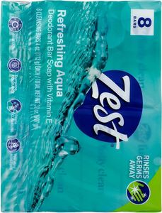 Achetez du savon en barre antiseptique Zest Fresh Aloe, rafraîchissant, fait main, imprimé à la sérigraphie transparente, taille standard, pour tous types de peau - Product Image 4