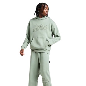 เสื้อฮู้ดลายสก็อตประดับเพชรพลอยขายดีประจำฤดูหนาว  รับทำโลโก้แบรนด์ส่วนตัว ผ้าฟลีซระบายอากาศสำหรับผู้ชาย - Product Image 1