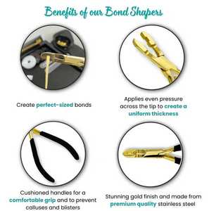 Pince à modeler pour extensions de cheveux à fusion de kératine, utilisation professionnelle en salon, acier inoxydable, outil micro-link OEM, vente en gros - Product Image 2