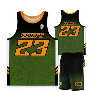 Custom High Quality Sublimation Digital Printing Basketball Jerseys with <b>Shorts</b> Customized <b>Man</b> Basketball Uniform Sets - Product Image 1