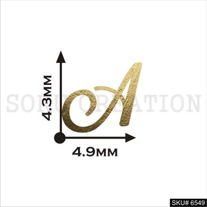 Trendy Gold Plated Cursiva a Stud Style Push Back Pendientes Latón Christian Religioso para Aniversario SKU6549 - Product Image 2