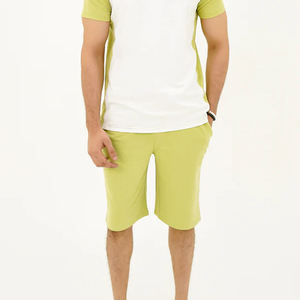 กางเกงขาสั้นสำหรับวิ่งแนวสตรีทของผู้ชายกางเกงขาสั้นผู้ชายแห้งเร็วป้องกันริ้วรอยสีพื้นเป็นมิตรต่อสิ่งแวดล้อมสำหรับฤดูร้อนตามสั่ง - Product Image 1