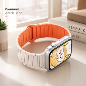 <span class=keywords><strong>Correa</strong></span> de Repuesto Magnética de Silicona de Doble Color Ajustable para Mujer, 22 mm, para Reloj <span class=keywords><strong>Apple</strong></span> 10, <span class=keywords><strong>Correa</strong></span> de Silicona Magnética - Product Image 1