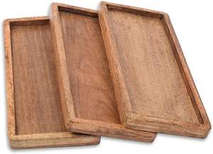 Bandeja de madera para servir en granja, bandeja de madera de acacia, bandejas de madera - Product Image 6