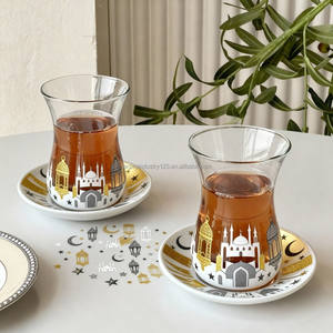 Juego de Tazas de Té Ramadán Kareem, Juego de Tazas de Té y Tetera de Estilo Árabe, Juego de Vasos Festivos - Product Image 1