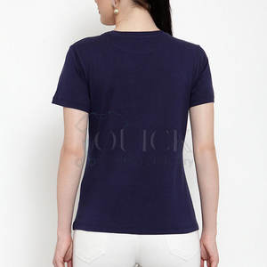 2025 nuevo estilo de mujer, camiseta de manga corta personalizable ecológica, cuello redondo, Material suave transpirable de secado rápido para verano - Product Image 3