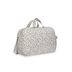 Bolsa de Pañales Tipo Tote Color Gris Flores para Mujer - Product Image 1