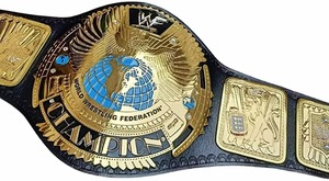 Hongmioo Fédération Mondiale de Lutte – Plaque de ceinture en alliage or et bleu, boucle imprimée par transfert thermique, style sportif, 26CM X 120CM - Product Image 3