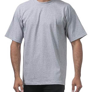 Pro Club Hombres 100% Algodón Peso pesado Algodón Manga corta Cuello redondo Camiseta para hombres OEM Camiseta de manga corta Impreso personalizado - Product Image 2