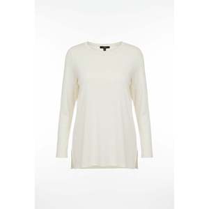 เสื้อยืดคอกลมไซส์ใหญ่ แขนยาว ผ้าริมเมอร์ รุ่น Tisort สีเอครู - Product Image 3