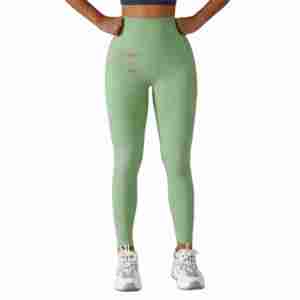 Leggings Deportivos de Cintura Alta para Mujer OEM, Spandex/Nylon de Secado Rápido y Transpirables, Leggings de Yoga y Gimnasio con Logotipo Personalizado - Product Image 5