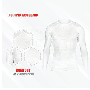 Meilleures ventes : Rashguard respirant, écologique et à séchage rapide en Spandex/Polyester pour hommes, avec design personnalisable pour les athlètes de MMA - Product Image 4