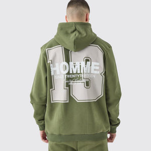 Sudadera con capucha personalizada sin cuerda y bengalas Jogger chándal Y2K moda lavado ácido Vintage serigrafía Sudadera con capucha conjunto de dos piezas - Product Image 3