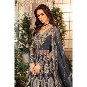 Maria.B. MBroidered <b>Wedding</b> Edition 25 <b>Top</b> BD-2901 Chiffon Fabric TC-1420 - Product Image 3