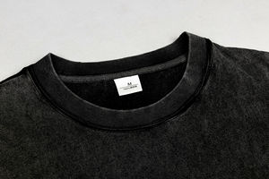 T-shirt délavé à l'acide Streetwear Hip Hop Stone 100% coton t-shirts avec logo personnaliser t-shirt vintage surdimensionné - Product Image 4