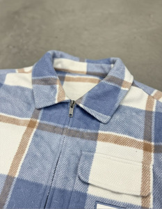 Men <b>White</b> <b>Black</b> 100% Cotton Flannel Plaid <b>Shirt</b> Casual <b>Check</b> Long Sleeve Button Top Custom Logo Classic Streetwear Autumn - Product Image 3