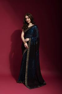 EL ÚLTIMO DISEÑADOR HERMOSO RICO PALLU JACQUARD TRABAJA EN TODO EL SAREE - Product Image 3