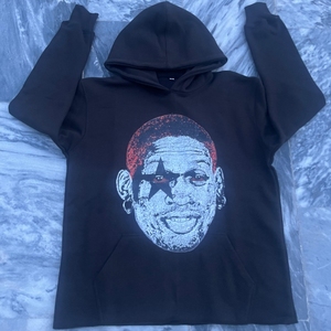 Designer Graphic Embroidered <b>Men's</b> Hoodie 100% Cotton 500gsm Regular Fit Heavyweight Fleece Eco-Friendly <b>Pullover</b> Pocket - Product Image 4
