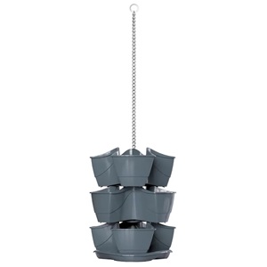 COUBI HERBAL 9L. Jardin vertical suspendu, dimensions (mm) 295x295x880, couleur graphite - Product Image 1