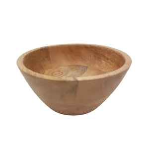 Tazón Redondo de Madera de Mango Indio y Acacia para Servir Ensaladas, con Logotipo y Tamaño Personalizados, Ecológico y Desechable - Product Image 4