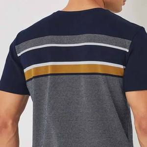 Haute qualité hommes t-shirts à manches courtes vêtements d'été décontracté blanc 100% coton couleur unie O cou hommes vêtements t-shirts - Product Image 3