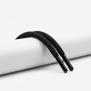 Custom Logo Coated 3 Strand Twisted Drawcord | Eco-Friendly Waterproof High Tenacity Braided 100% Polyester Modern Garment Shoes - Product Image 1