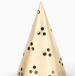 Modern Wooden & Metal <b>Bakhoor</b> Incense Burner With Perforated Cone Shape Vantilated Dome Cover Arabic <b>Oud</b> Burner Home Decor Gift - Product Image 5