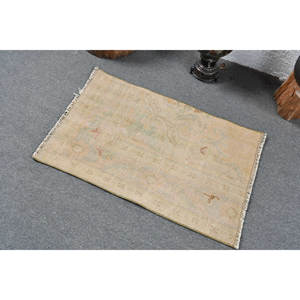 Alfombra turca Vintage de 2x3 pies, hecha a mano, área grande, respaldo de látex de seda de bambú, Patchwork rectangular para pasillo, habitación, alfombra - Product Image 4