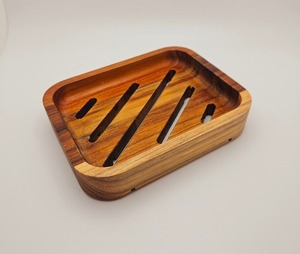 Porte-savon en bois moderne et écologique OEM avec tailles, formes et gravures personnalisées disponibles - Product Image 3