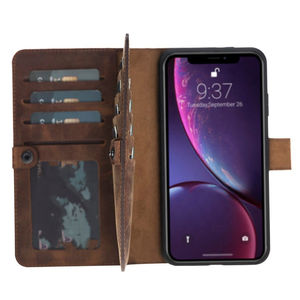 Funda de Teléfono Resistente de Cuero, Impermeable y a Prueba de Golpes, con Soporte para Cinturón y Carga Inalámbrica para Todos los Teléfonos Móviles - Product Image 3