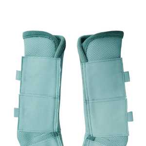 รองเท้าบูตสำหรับม้าชุด4ชิ้นกางเกงตาข่ายระบายความสบายของม้าช่วยลดการกระชับความเครียดและความเหนื่อยล้าที่ขาสีฟ้าสดใส - Product Image 3