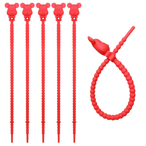 22 <span class=keywords><strong>DIY</strong></span> سلسلة مفاتيح على شكل دب صغير ربطة سيليكون للهاتف المحمول حبل معلق إكسسوارات يدوية الصنع لحقيبة الملابس للاستخدام الغذائي - Product Image 5