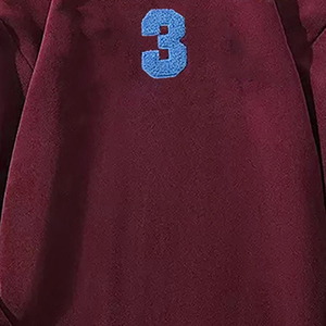 Men's High Quality 100% Polyester Embroidered Sweatshirt Breathable Anti-Wrinkle Streetwear with Printed Hoodie for Summer - Product Image 3