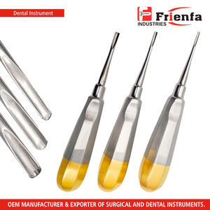 Élévateurs d'extraction dentaire droits 2 mm, 3 mm, 4 mm, pointe radiculaire et gouge, en acier inoxydable autoclavable - Product Image 2